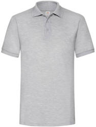 Fruit of the Loom Férfi Galléros póló Rövid ujjú Fruit of the Loom Heavyweight 65: 35 Polo - XL, Heather szürke