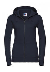 Russell Női kapucnis hosszú ujjú pulóver Russell Europe Ladies' Authentic Zipped Hood XS, Sötétkék (navy)