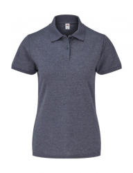 Fruit of the Loom Női rövid ujjú galléros póló Fruit of the Loom Ladies' 65/35 Polo XS, Vintage Heather Sötétkék