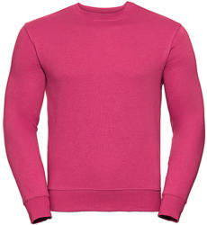 Russell Férfi pulóver hosszú ujjú Russell Europe Authentic Set-In Sweatshirt - 3XL, Fuchsia