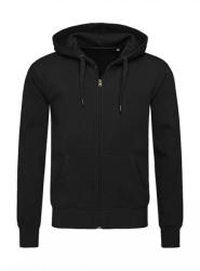 Stedman Férfi hosszú ujjú pulóver Stedman Sweat Jacket Select 3XL, Opál fekete