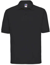 Russell Europe Férfi galléros póló rövid ujjú Russell Europe Polo Blended Fabric - XS, Fekete