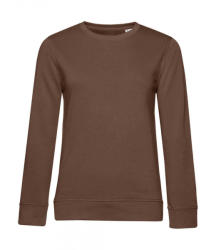 B&C Collection Női hosszú ujjú organikus pulóver B and C Organic Crew Neck /women French Terry L, Mocha