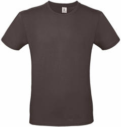 B and C Férfi rövid ujjú póló B&C #E150 T-Shirt -L, Barna medve