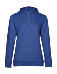 B&C Collection Női kapucnis hosszú ujjú pulóver B and C #Hoodie /women French Terry XS, Heather Királykék