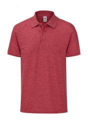 Fruit of the Loom Uniszex rövid ujjú galléros póló Fruit of the Loom 65/35 Tailored Fit Polo XL, Vintage Heather Piros