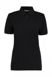 Kustom Kit Női rövid ujjú galléros póló Kustom Kit Ladies' Classic Fit Polo Superwash 60º 2XL, Fekete