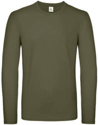 B&C Collection Férfi hosszú ujjú póló B&C #E150 LSL -2XL, Városi khaki