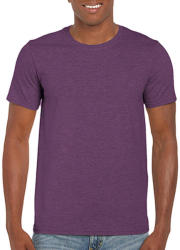 Gildan Férfi póló Rövid ujjú Gildan Softstyle Ring Spun T-Shirt - S, Heather aubergine