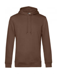 B&C Collection Férfi kapucnis hosszú ujjú organikus pulóver B and C Organic Hooded XS, Mocha