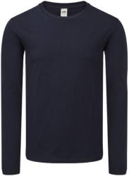 Fruit of the Loom Férfi hosszú ujjú póló Fruit of the Loom Iconic 150 Classic Long Sleeve T -S, Mély sötétkék (navy)