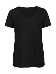 B and C Női rövid ujjú organikus felső B and C Organic Inspire V /women T-Shirt XS, Fekete