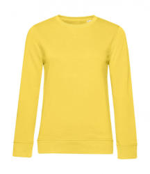 B&C Collection Női hosszú ujjú organikus pulóver B and C Organic Crew Neck /women French Terry M, Sárga fizz