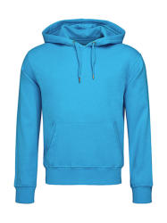 Stedman Férfi kapucnis hosszú ujjú pulóver Stedman Unisex Sweat Hoodie Select 2XL, Hawaii kék