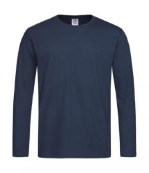 Stedman Férfi hosszú ujjú pulóver Stedman Comfort-T 185 Long Sleeve L, Sötétkék (navy)