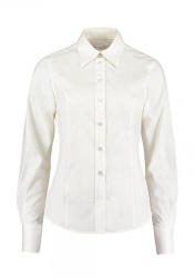 Kustom Kit Női hosszú ujjú blúz Kustom Kit Women's Tailored Fit Premium Oxford Shirt S, Fehér