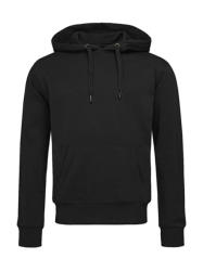 Stedman Férfi kapucnis hosszú ujjú pulóver Stedman Unisex Sweat Hoodie Select S, Opál fekete