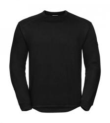 Russell Uniszex hosszú ujjú pulóver munkaruha Russell Europe Workwear Set-In Sweatshirt L, Fekete