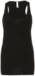Bella Canvas Női ujjatlan póló Bella Canvas Triblend Racerback Tank Top XL, Szénszürke-Fekete Triblend