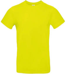 B and C Férfi rövid ujjú póló B&C #E190 T-Shirt -S, Pixel lime zöld