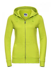 Russell Női kapucnis hosszú ujjú pulóver Russell Europe Ladies' Authentic Zipped Hood XS, Lime zöld