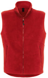 B&C Collection Férfi ujjatlan polár B and C Traveller+ Bodywarmer Fleece XS, Piros