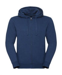 Russell Férfi kapucnis hosszú ujjú pulóver Russell Europe Men's Authentic Melange Zipped Hood Sweat XS, Óceán Melange