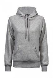 TEE JAYS Női kapucnis hosszú ujjú pulóver Tee Jays Ladies' Hooded Sweat L, Heather szürke