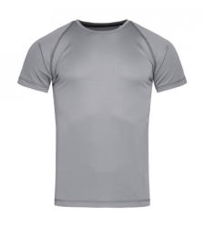 Stedman Férfi rövid ujjú póló Stedman Active 140 Team Raglan Men S, Ezüstszürke