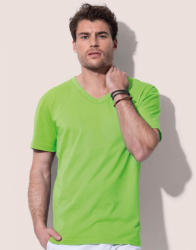 Stedman Férfi rövid ujjú póló Stedman Ben V-Neck S, Fehér