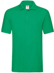 Fruit of the Loom Férfi Galléros póló Rövid ujjú Fruit of the Loom Premium Polo - M, Kelly zöld