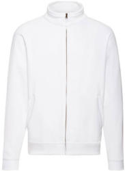 Fruit of the Loom Férfi Pulóver Hosszú ujjú Fruit of the Loom Classic Sweat Jacket - S, Fehér