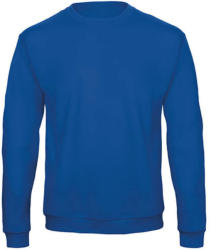B&C Collection Férfi Felső hosszú ujjú B&C Crewneck Sweatshirt Unisex - WUI23 - 4XL, Királykék