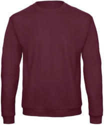 B&C Collection Férfi Felső hosszú ujjú B&C Crewneck Sweatshirt Unisex - WUI23 - XS, Burgundi vörös
