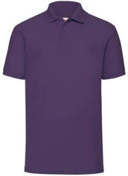 Fruit of the Loom Férfi Galléros póló Rövid ujjú Fruit of the Loom Polo Blended Fabric - XL, Lila