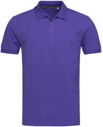 Stedman Férfi galléros póló rövid ujjú Stedman Harper Polo - 2XL, Mély lilac