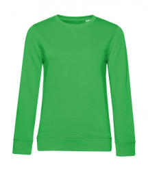 B&C Collection Női hosszú ujjú organikus pulóver B and C Organic Crew Neck /women French Terry M, Almazöld