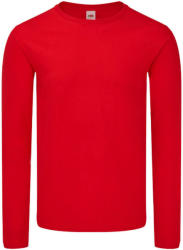 Fruit of the Loom Férfi hosszú ujjú póló Fruit of the Loom Iconic 150 Classic Long Sleeve T -2XL, Piros
