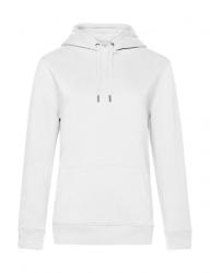B&C Collection Női kapucnis hosszú ujjú pulóver B and C QUEEN Hooded /women L, Fehér