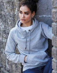 TEE JAYS Női kapucnis hosszú ujjú pulóver Tee Jays Ladies' Hooded Sweat S, Fekete