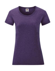 Fruit of the Loom Női csapott ujjú póló Fruit of the Loom Ladies' Valueweight T XS (8), Heather lila