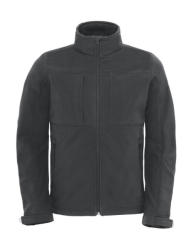 B&C Collection Férfi kapucnis kabát B and C Hooded Softshell/men S, Sötétszürke