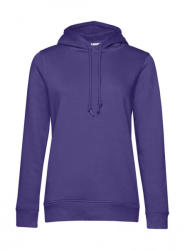 B&C Collection Női kapucnis hosszú ujjú organikus pulóver B and C Organic Hooded /women S, Sugárzó lila