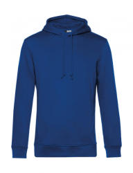 B&C Collection Férfi kapucnis hosszú ujjú organikus pulóver B and C Organic Hooded 3XL, Királykék
