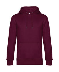 B&C Collection Uniszex kapucnis hosszú ujjú pulóver B and C KING Hooded M, Sötét Cherry
