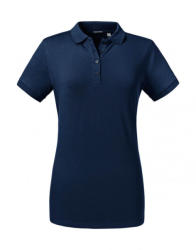 Russell Europe Női rövid ujjú galléros póló Russell Europe Ladies' Tailored Stretch Polo XS, Sötétkék (navy)