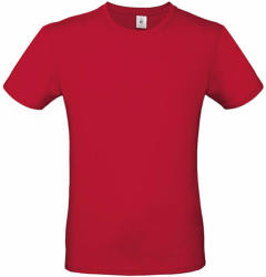 B and C Férfi rövid ujjú póló B&C #E150 T-Shirt -2XL, Mély piros