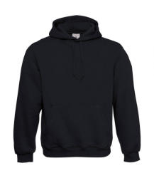 B&C Collection Férfi kapucnis hosszú ujjú pulóver B and C Hooded Sweatshirt M, Fekete