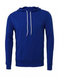 Bella+Canvas Uniszex kapucnis hosszú ujjú pulóver Bella Canvas Unisex Poly-Cotton Pullover Hoodie XL, Igazi kék