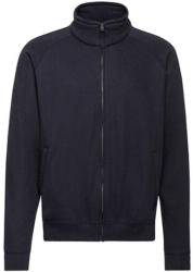 Fruit of the Loom Férfi Pulóver Hosszú ujjú Fruit of the Loom Classic Sweat Jacket - S, Mély sötétkék (navy)